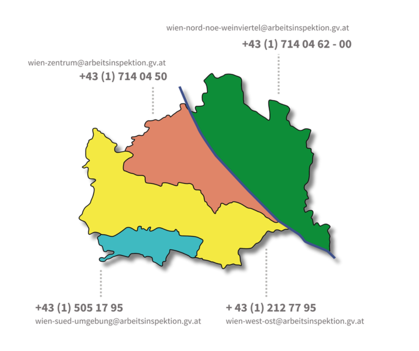 Aufsichtsbezirke in Wien