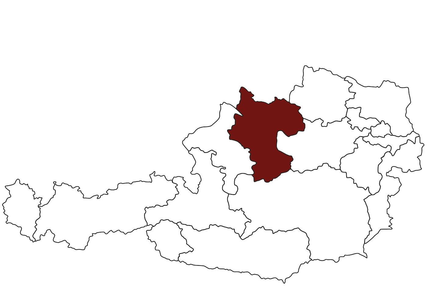Österreichkarte AI Oberösterreich Ost