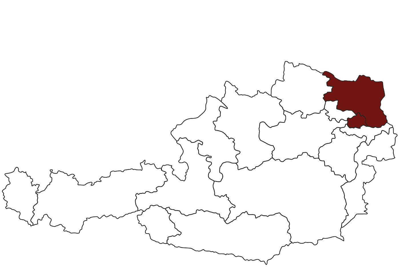 Österreichkarte AI Wien Nord und Weinviertel